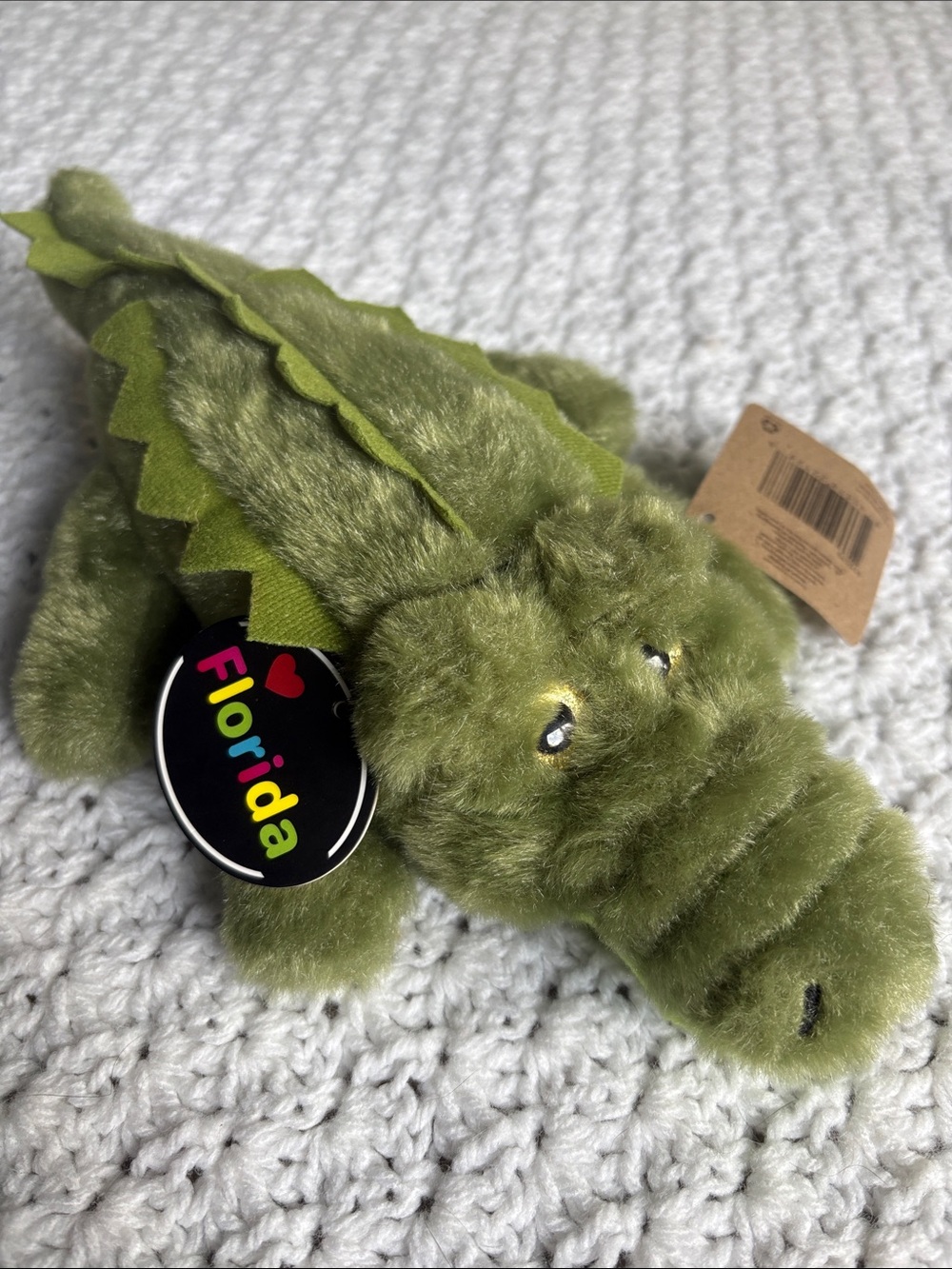 NWT The Petting Zoo Florida Alligator Plush Green Gator Stuffed Animal Toy 11" !